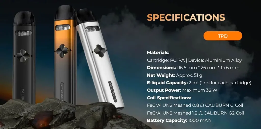 Uwell Caliburn Explorer Vape Kit