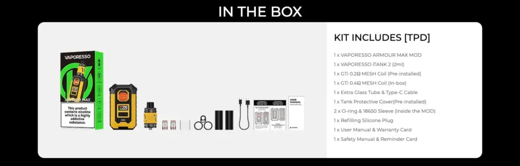 VAPORESSO ARMOUR MAX VAPE KIT