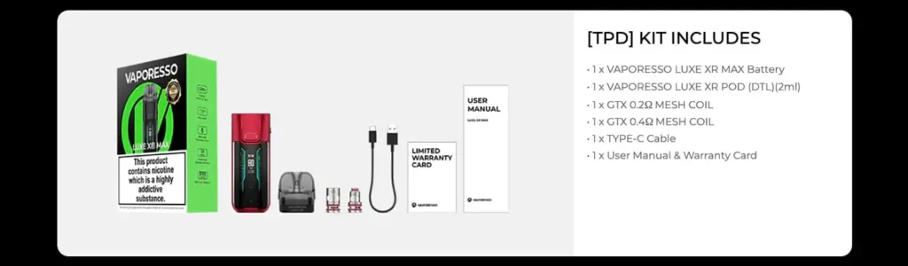 VAPORESSO LUXE XR MAX VAPE KIT