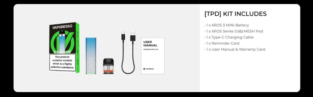 VAPORESSO XROS 3 MINI VAPE KIT
