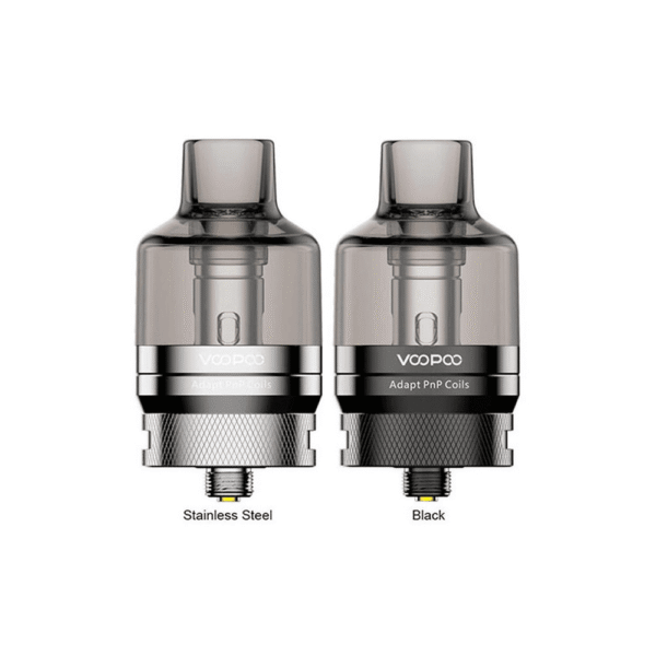 Voopoo PNP Pod Tank black Stainless Steel & Black https://vapedaddy.uk/