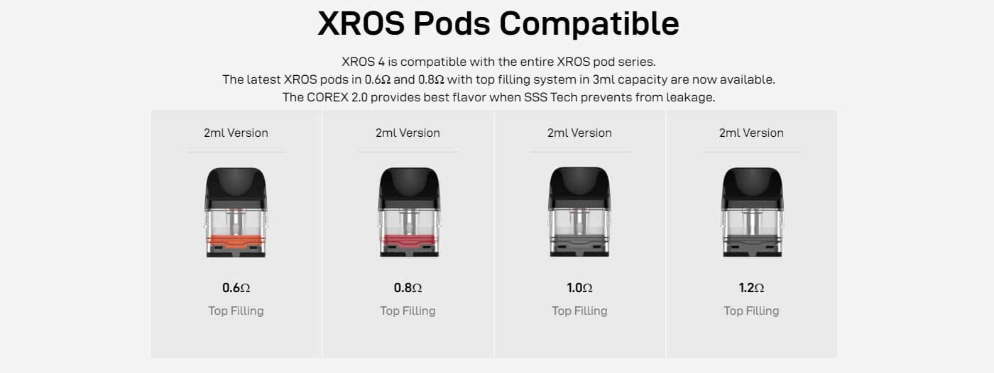 Vaporesso XROS 4 pod vape kit