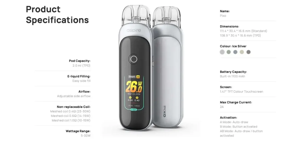 Aspire Pixo Vape Kit