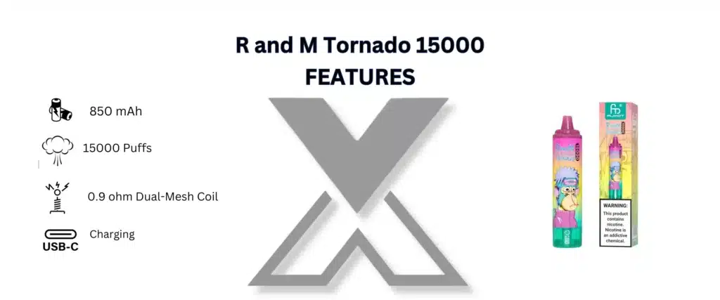 RandM Tornado 15000 Puffs Disposable Vape