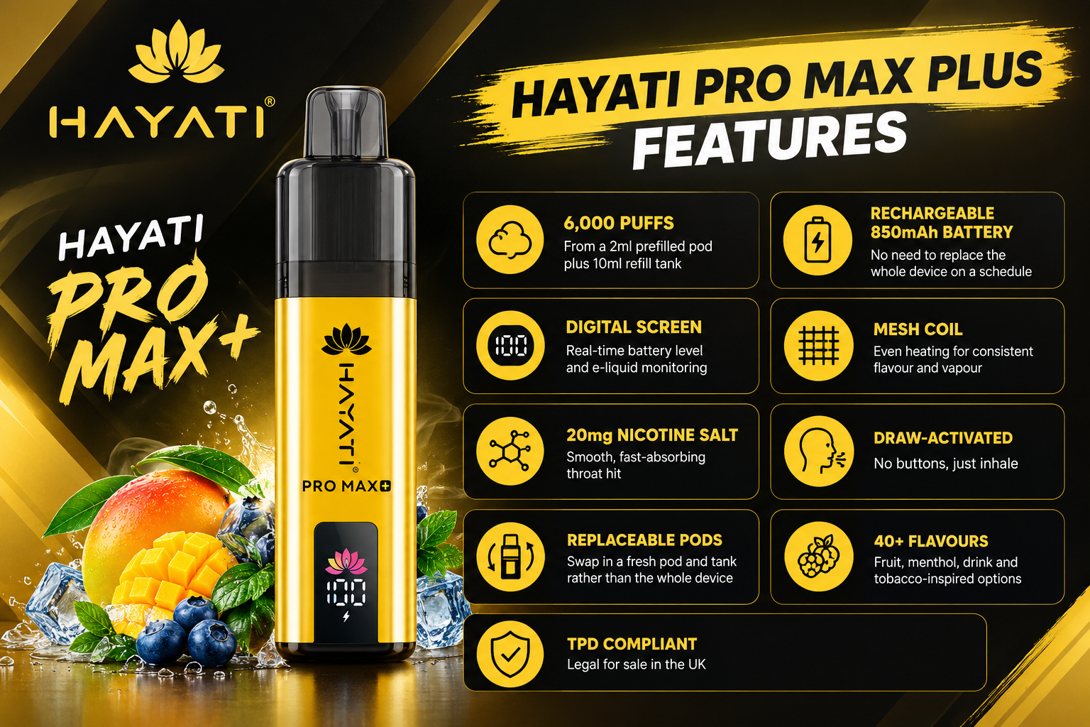 hayati pro max plus pods