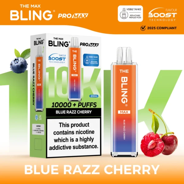 The Bling Max 8000 Puffs Prefilled Pod Kit