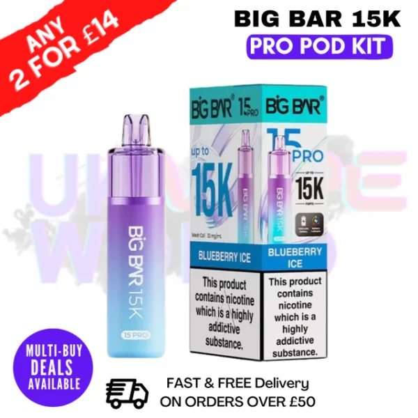 Big Bar Pro 15K Puffs Prefilled Pod Kit