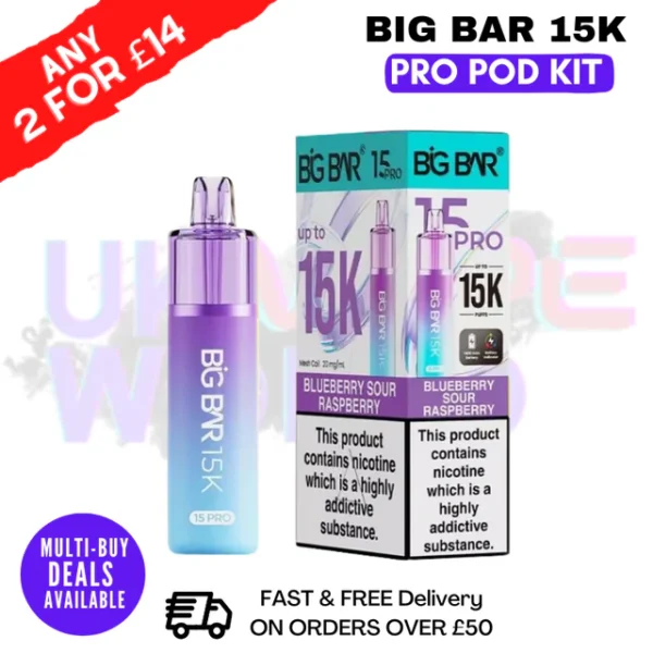 Big Bar Pro 15K Puffs Prefilled Pod Kit
