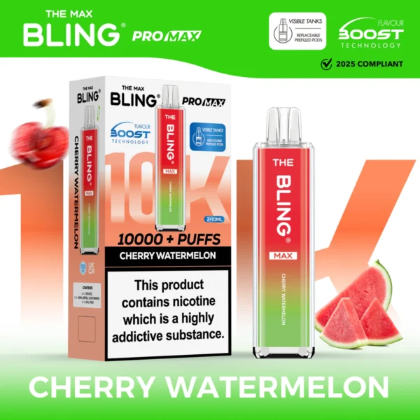 The Bling Max 8000 Puffs Prefilled Pod Kit