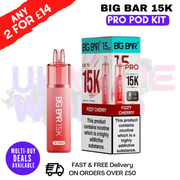 Big Bar Pro 15K Puffs Prefilled Pod Kit