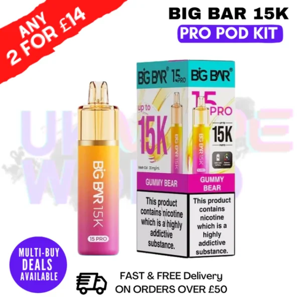 Big Bar Pro 15K Puffs Prefilled Pod Kit