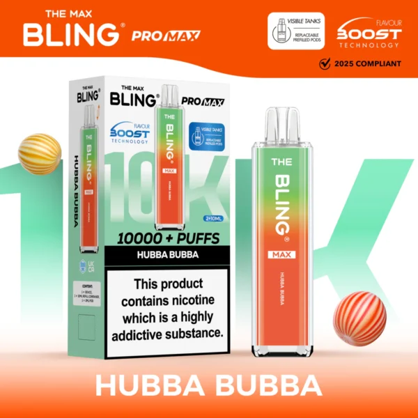 The Bling Max 8000 Puffs Prefilled Pod Kit
