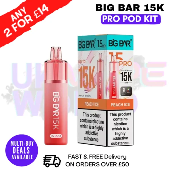 Big Bar Pro 15K Puffs Prefilled Pod Kit