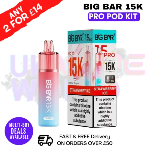 Big Bar Pro 15K Puffs Prefilled Pod Kit