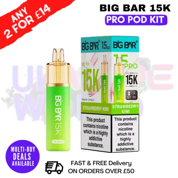 Big Bar Pro 15K Puffs Prefilled Pod Kit
