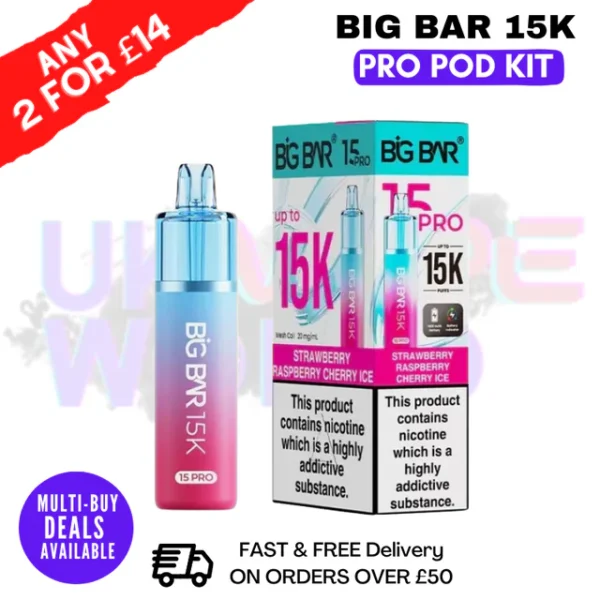 Big Bar Pro 15K Puffs Prefilled Pod Kit