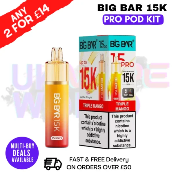 Big Bar Pro 15K Puffs Prefilled Pod Kit