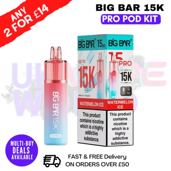 Big Bar Pro 15K Puffs Prefilled Pod Kit