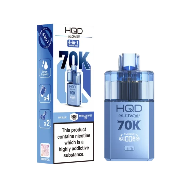 HQD Glow Air 70K Puffs Prefilled Pod Kit